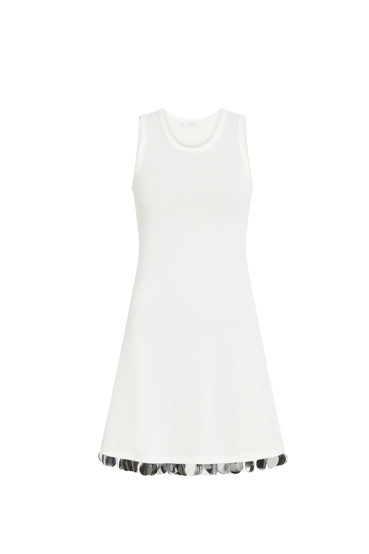 Robe courte 1969 avec sequins - Coconut Milk