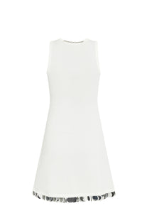Robe courte 1969 avec sequins - Coconut Milk