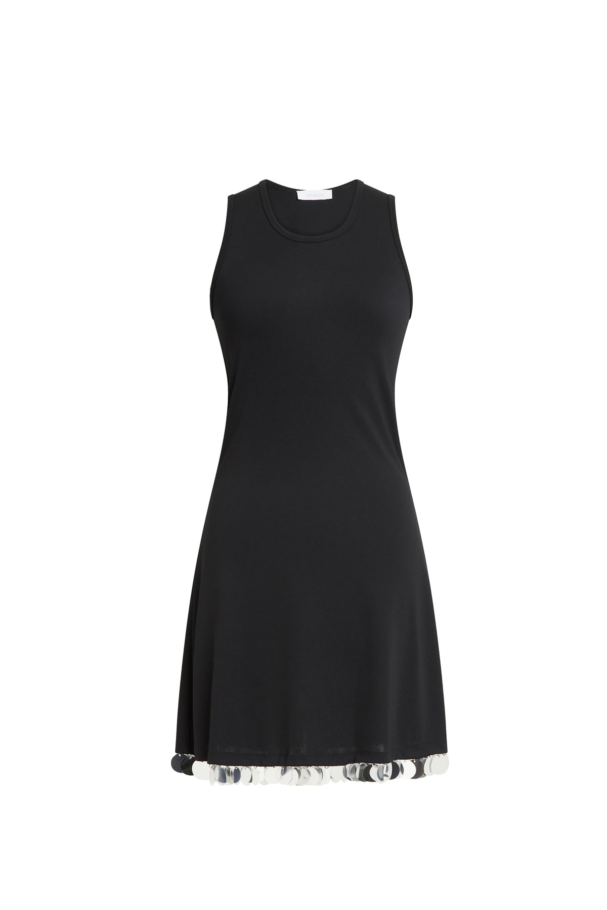 Robe courte avec pastilles 1969 - Black