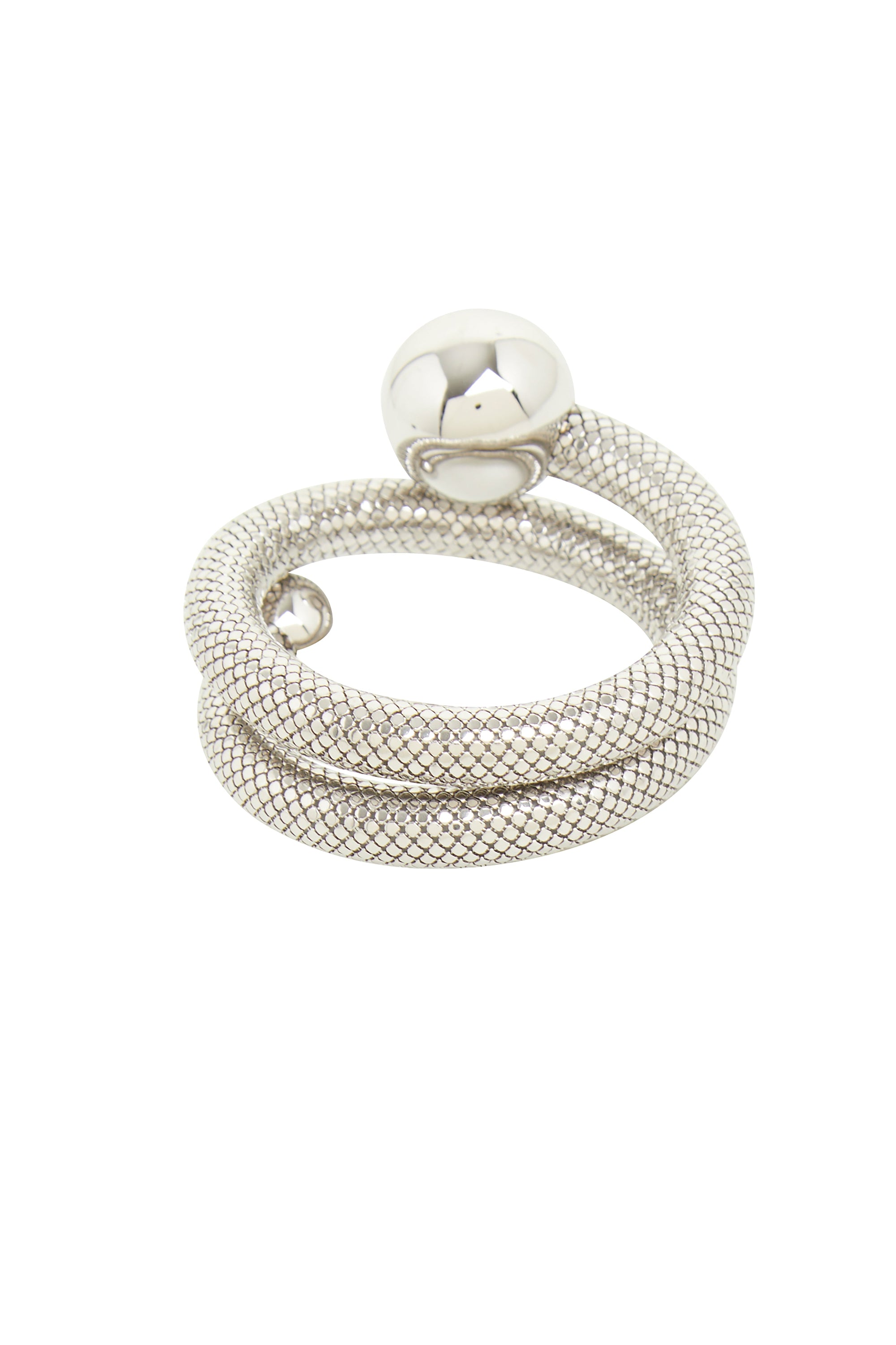 Bague Pixel Tube - Silver