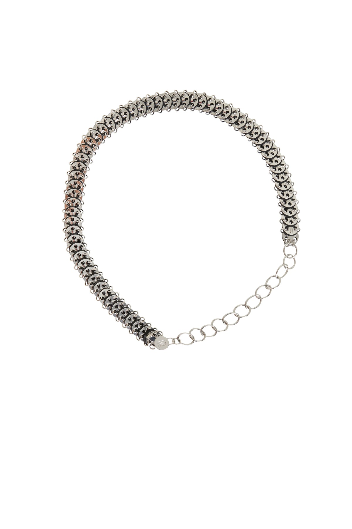Ceinture à maillons - Black & Silver