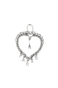 Porte-clé charm Eiffel tower - Silver