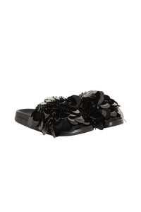 Mules ornées de sequins - Black