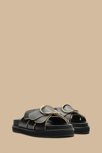 Daisy sandals in leather - Black