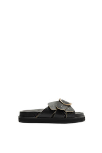 Daisy sandals in leather - Black