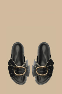 Daisy sandals in leather - Black