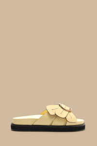Sandales Daisy en cuir - Jaune