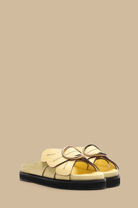 Sandales Daisy en cuir - Jaune
