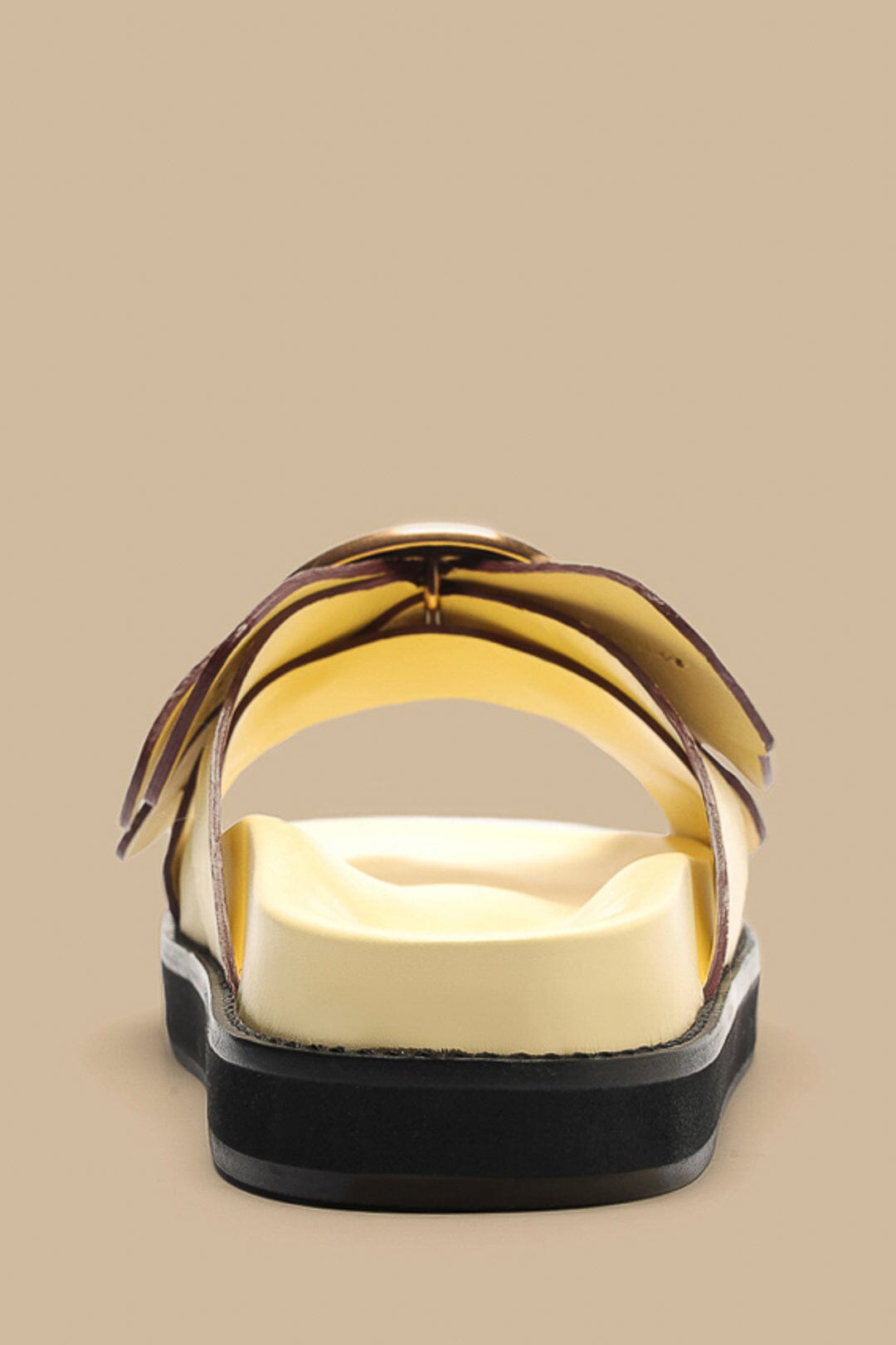 Sandales Daisy en cuir - Jaune