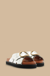Daisy sandals in leather - Silver