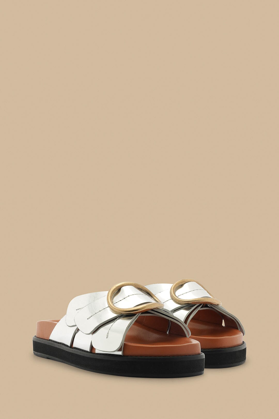 Daisy sandals in leather - Silver