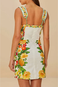 Flowers Off White Robe courte - Flowers Off White