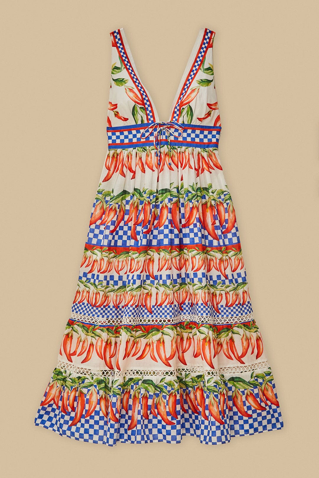 Robe midi Picnic Peppers Ainika - Multicolore