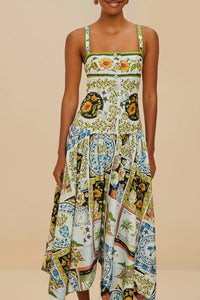 Latin Trip Scarves Multicolor Robe midi - Latin Trip Scarves Multicolor