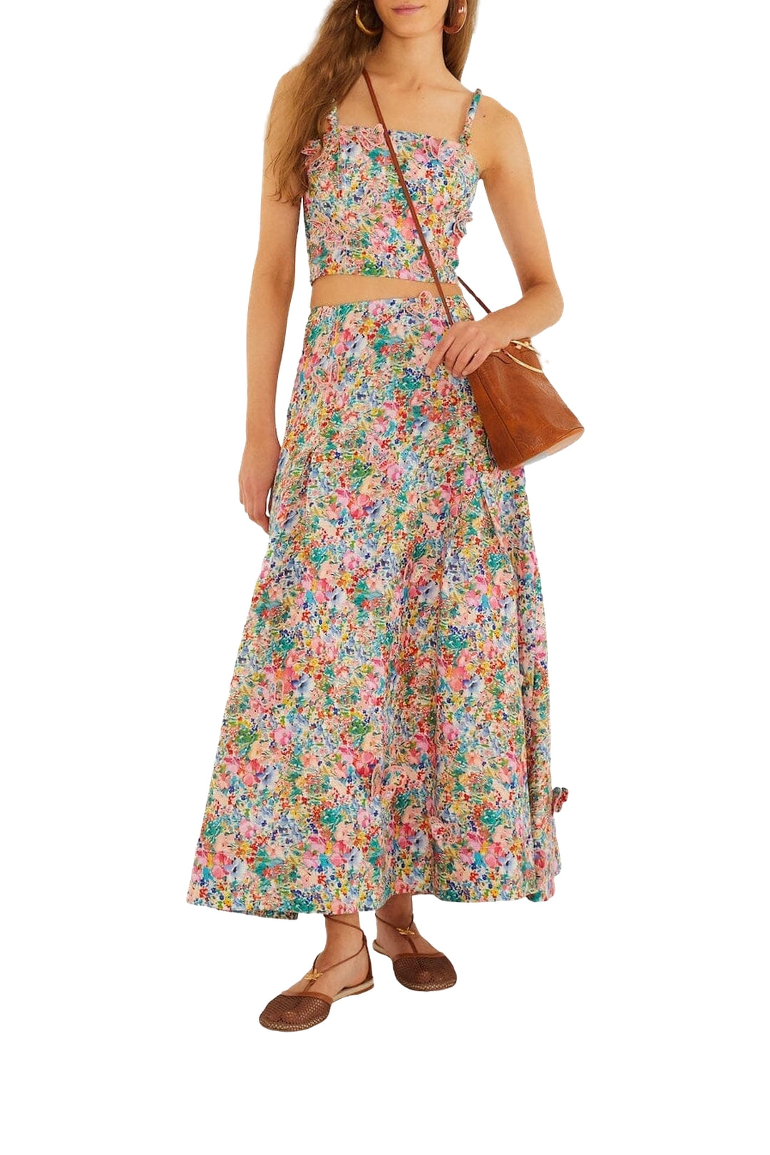 NEW_DIFFUSELY_Peasant Floral Off White Top - Peasant Floral Off White