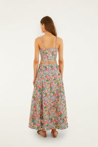Peasant Floral Off White Jupe - Peasant Floral Off White