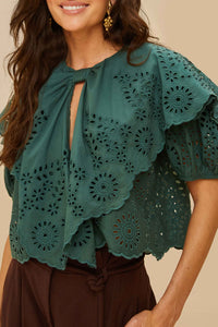 Maxi Lace blouse - Green