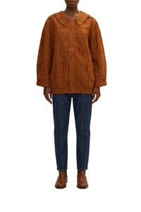 Blouson aviateur à œillets Pineapple en coton - Camel