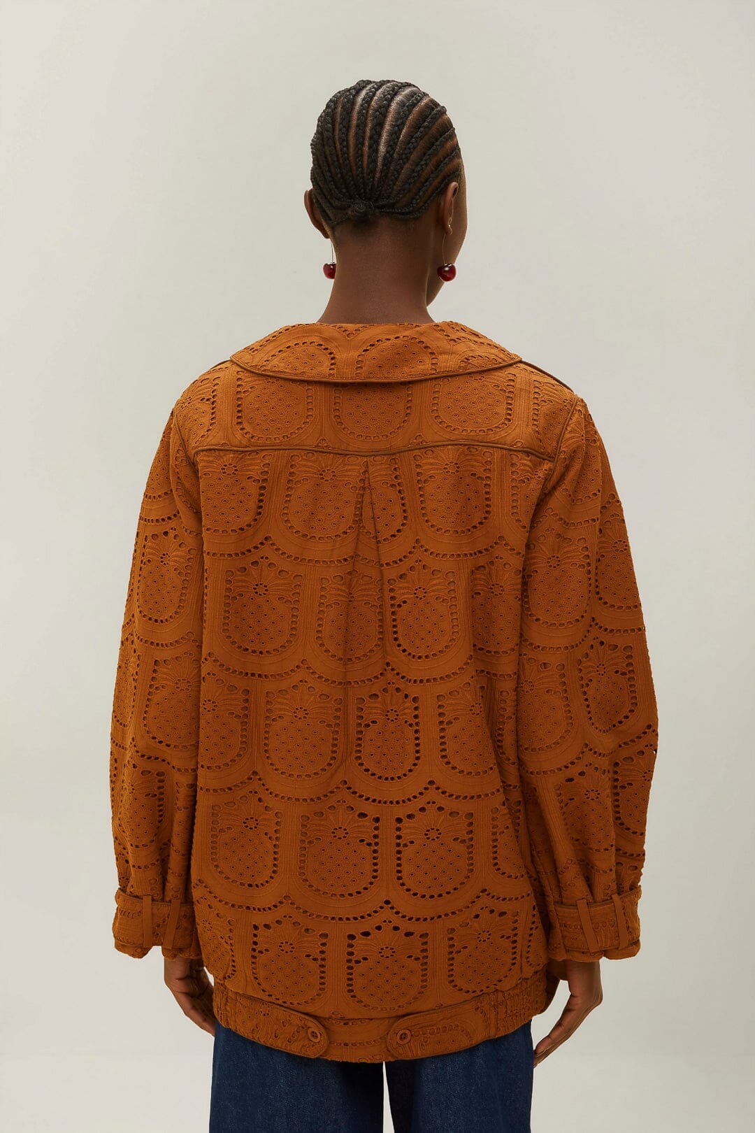 Blouson aviateur à œillets Pineapple en coton - Camel