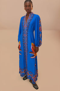 NEW_Lucy Floral Tapestry Blue Robes longues - Lucy Floral Tapestry Blue