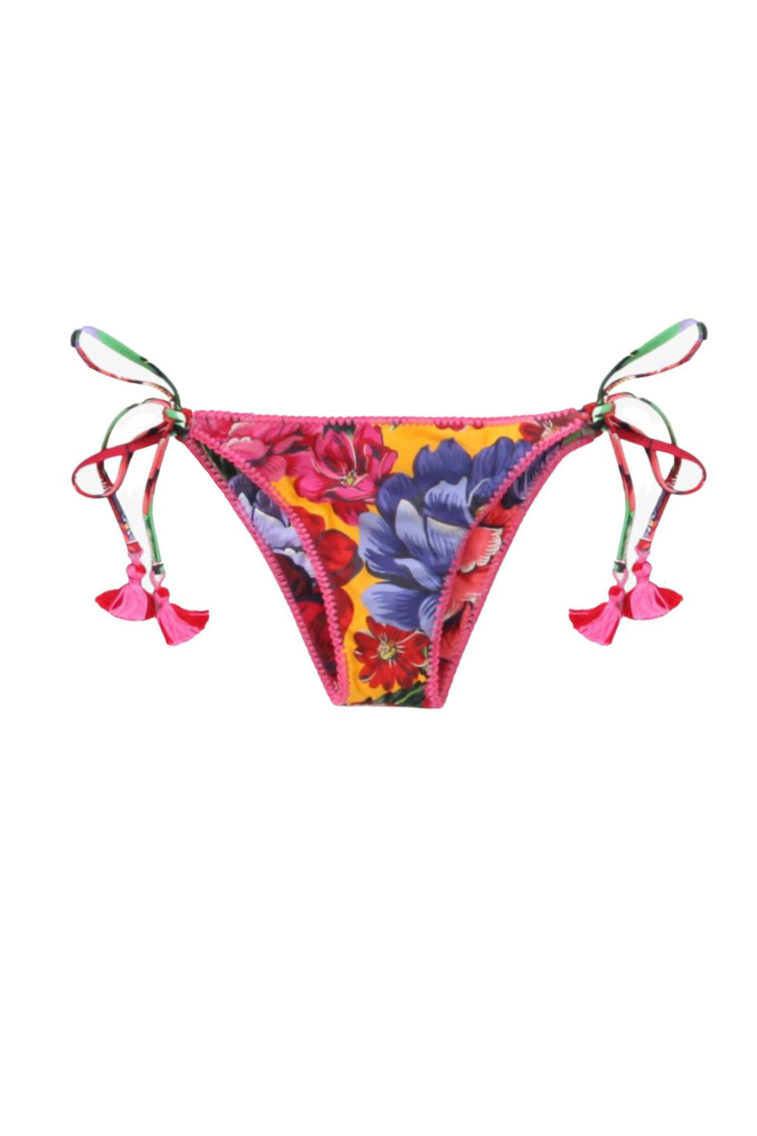 Bas de bikini taille basse Chita d'hiver - Rouge