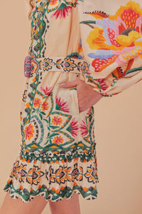 DJV_Lucy Floral Tapestry Blue Robes courtes - Lucy Floral Tapestry Blue