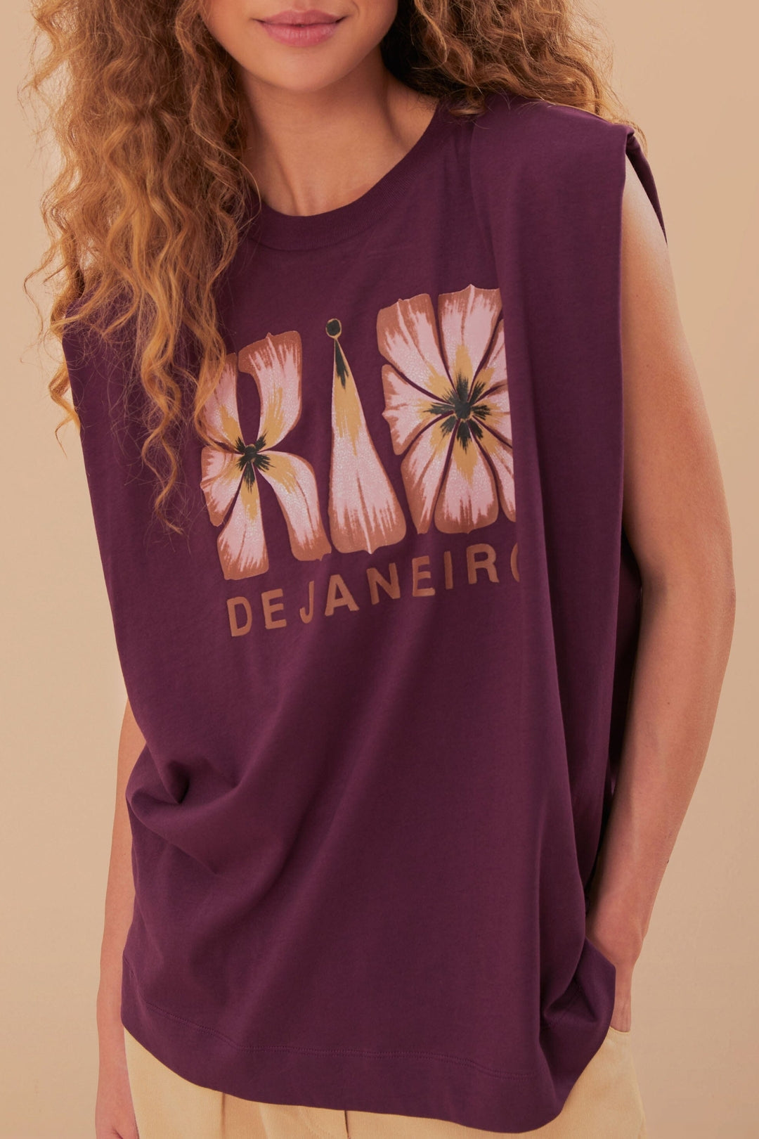 DJV_Burgundy Tops & T-Shirts - Burgundy