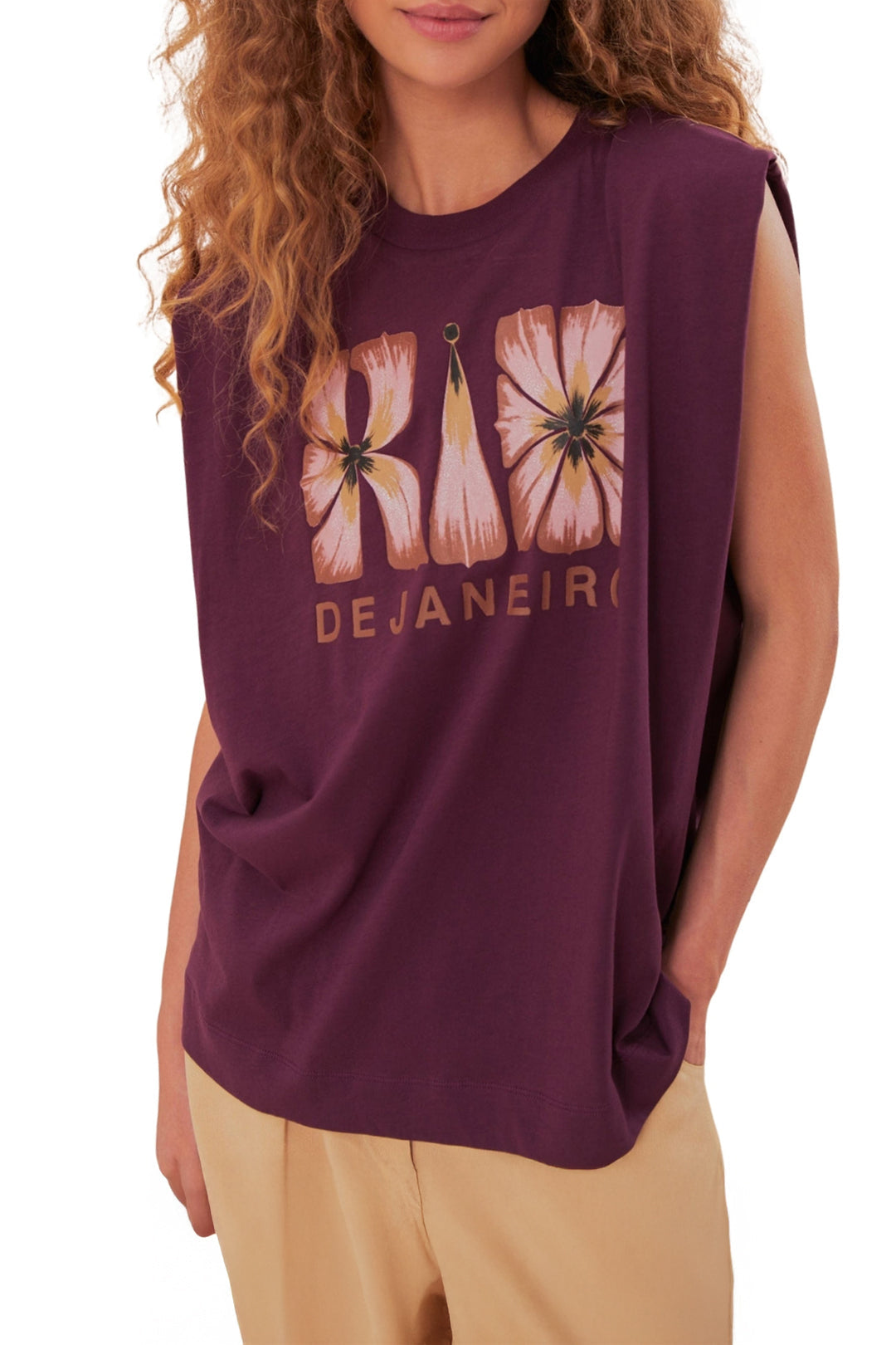 DJV_Burgundy Tops & T-Shirts - Burgundy