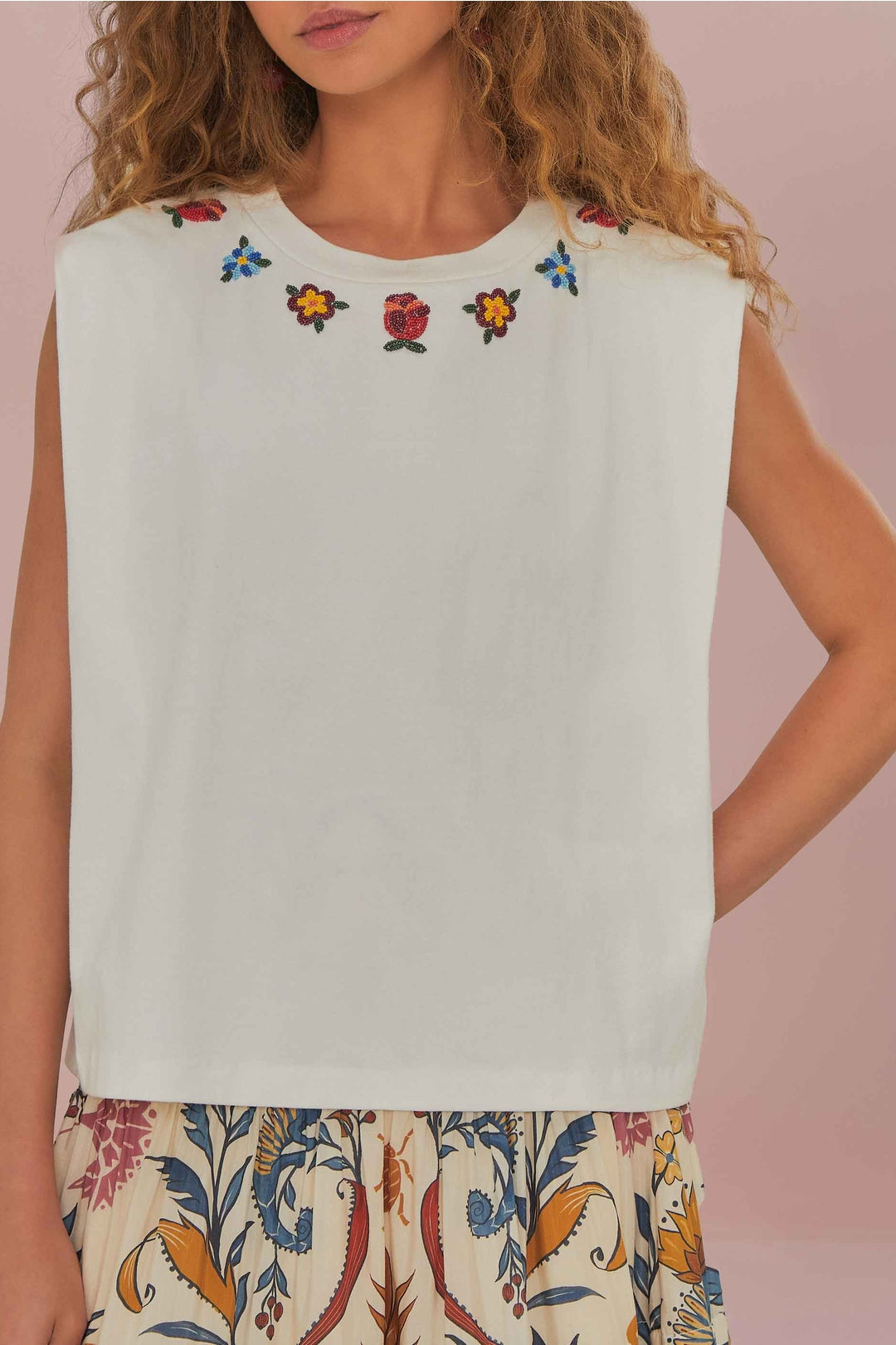 DJV_White Tops & T-Shirts - White