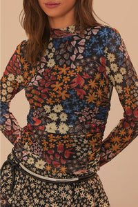 DJV_Jujus Garden Black Chemises & Blouses - Jujus Garden Black