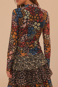 DJV_Jujus Garden Black Chemises & Blouses - Jujus Garden Black
