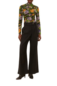 DJV_Capri Floral Black Chemises & Blouses - Capri Floral Black