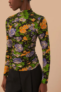 DJV_Capri Floral Black Chemises & Blouses - Capri Floral Black