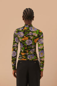 DJV_Capri Floral Black Chemises & Blouses - Capri Floral Black