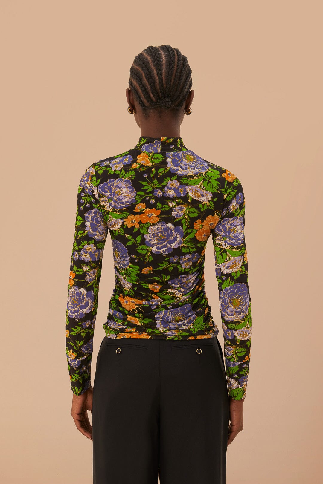 DJV_Capri Floral Black Chemises & Blouses - Capri Floral Black
