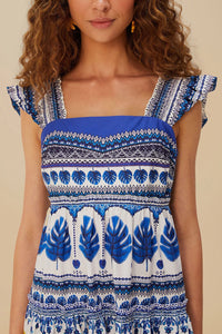 Zuli short dress - Blue