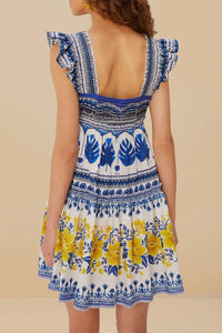 Zuli short dress - Blue