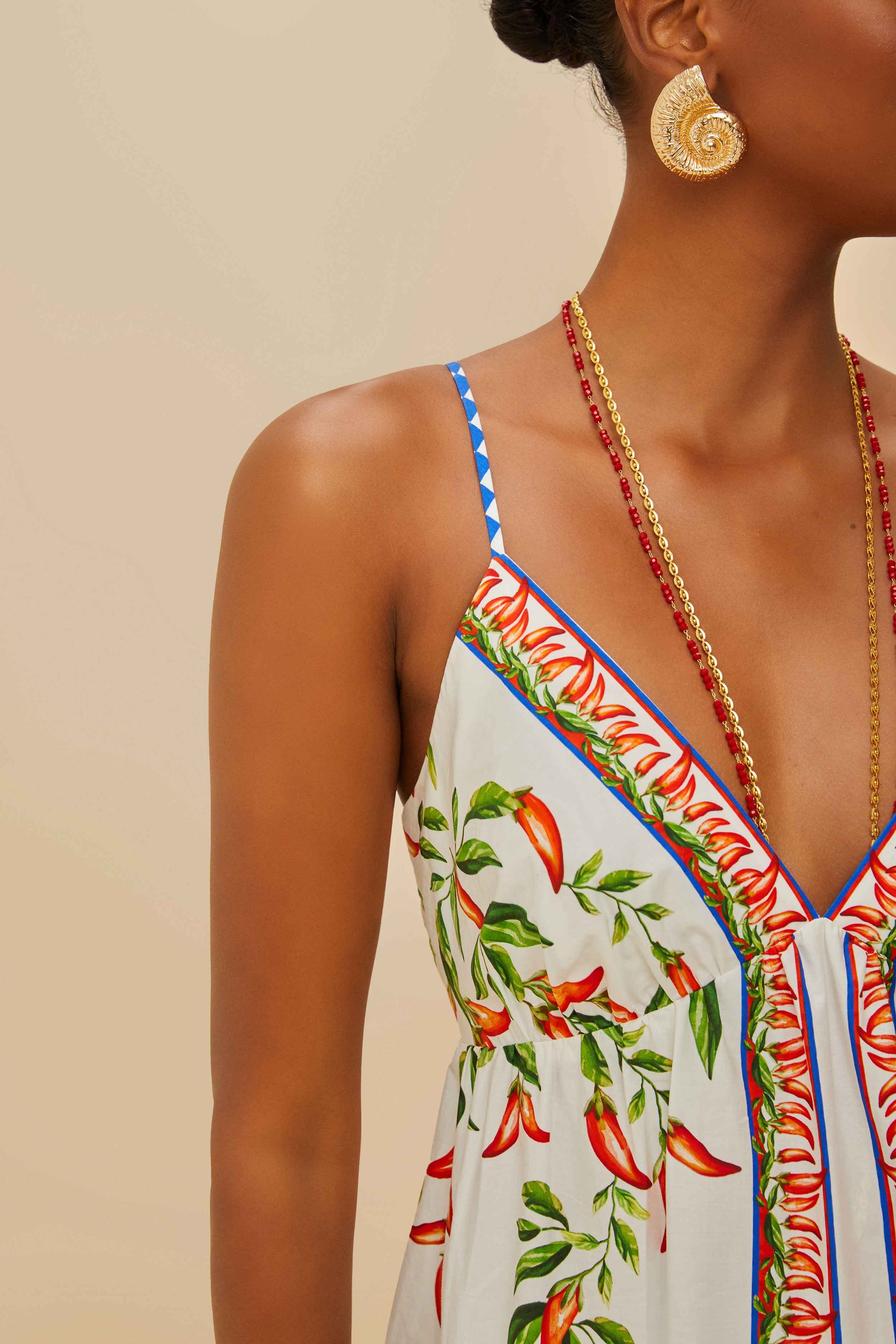 Robe courte Picnic Peppers Ainika - Bleu