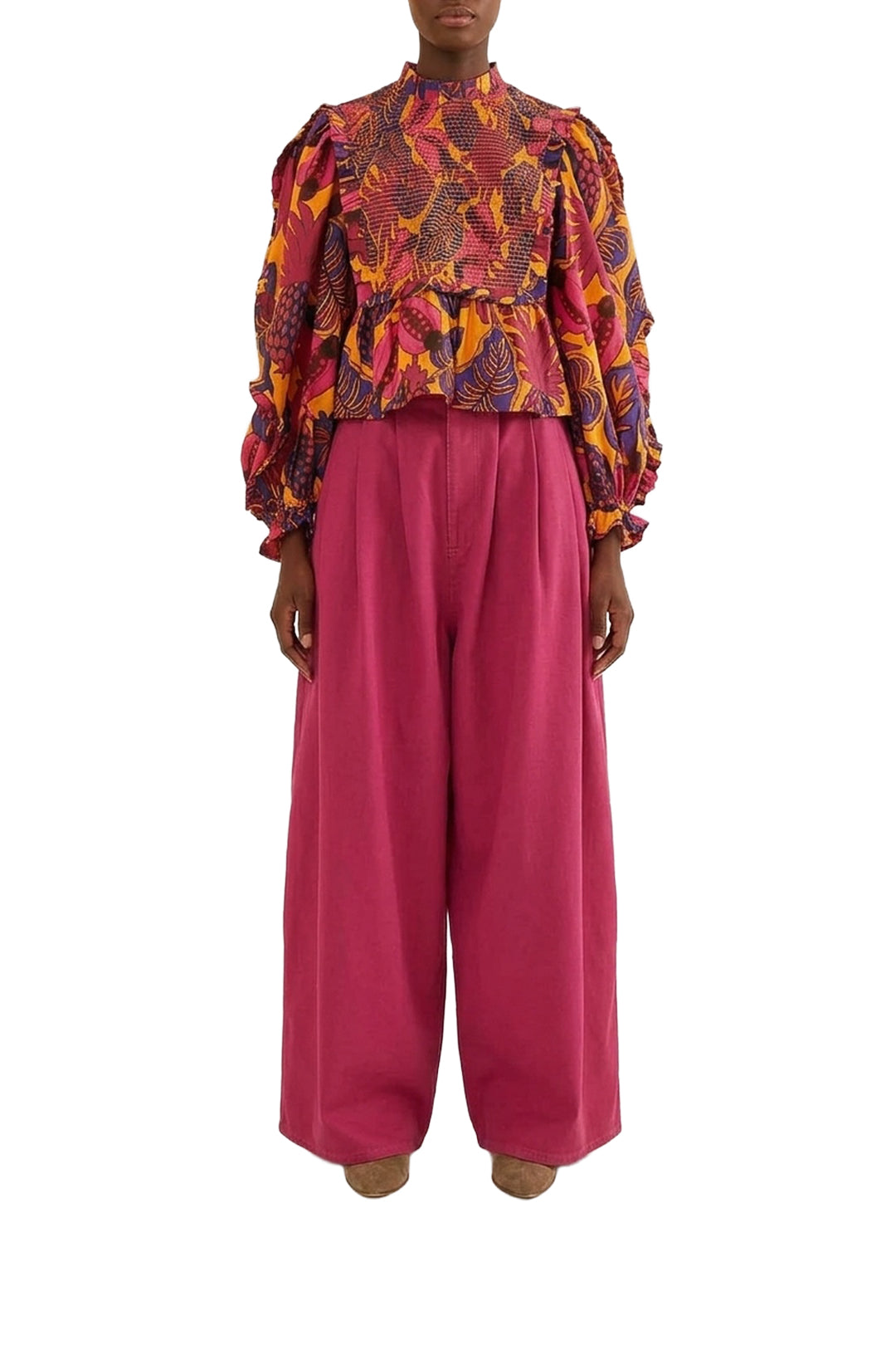 Blouse à manches longues - Jaune