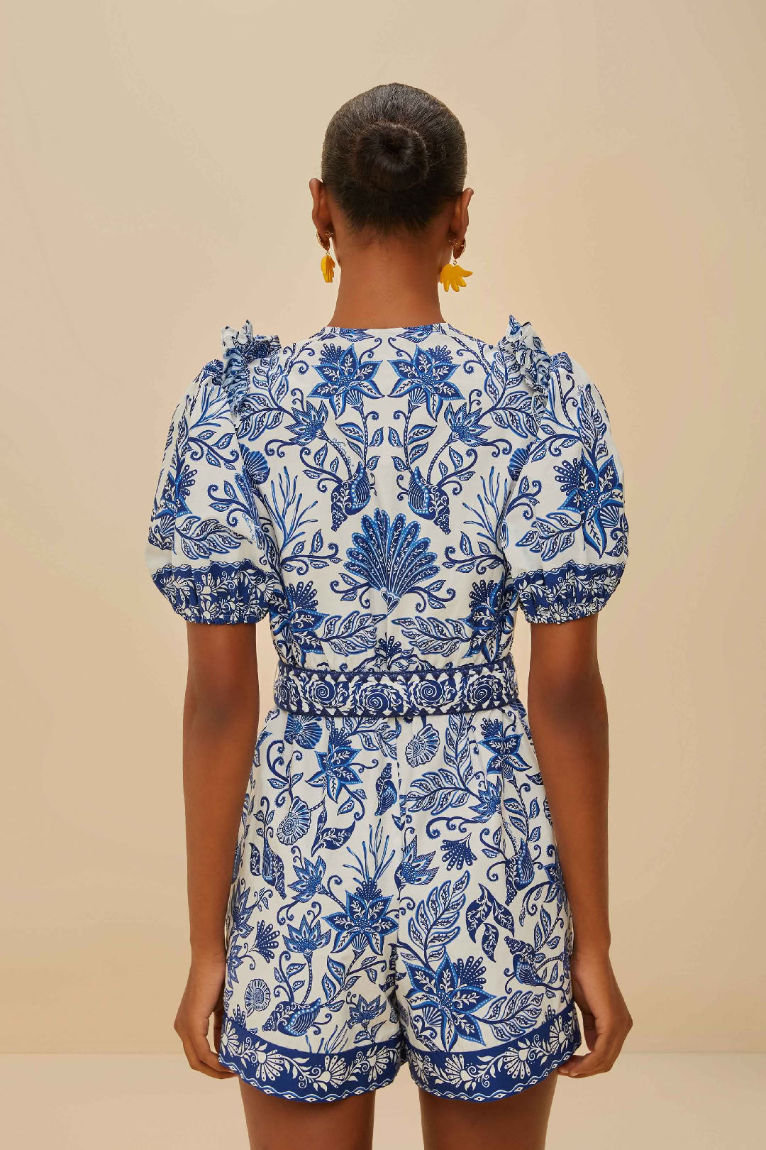 Shell Garden playsuit - White