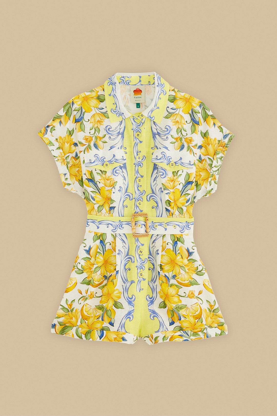 Sicily linen jumpsuit - Yellow