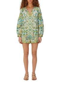 Tropical Off White Combishort - Tropical Off White