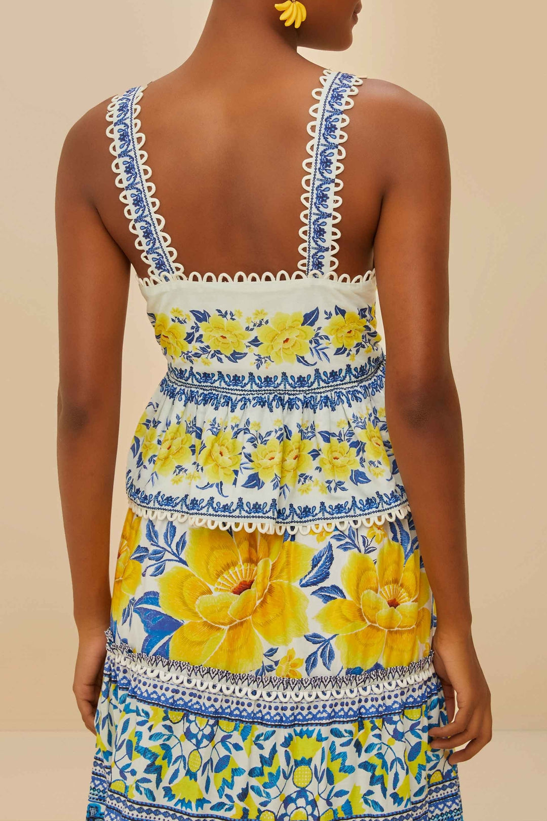 Blouse Blouse sans manches - Bleu