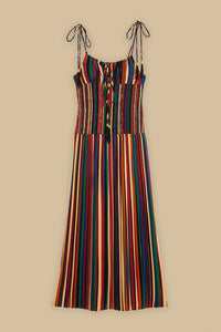 Robe longue à bretelles - Noir
