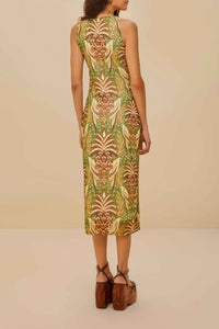 Pineapple Green Robe midi - Pineapple Green