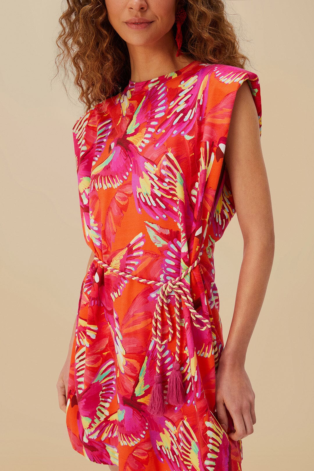 Robe courte Jersey - Orange