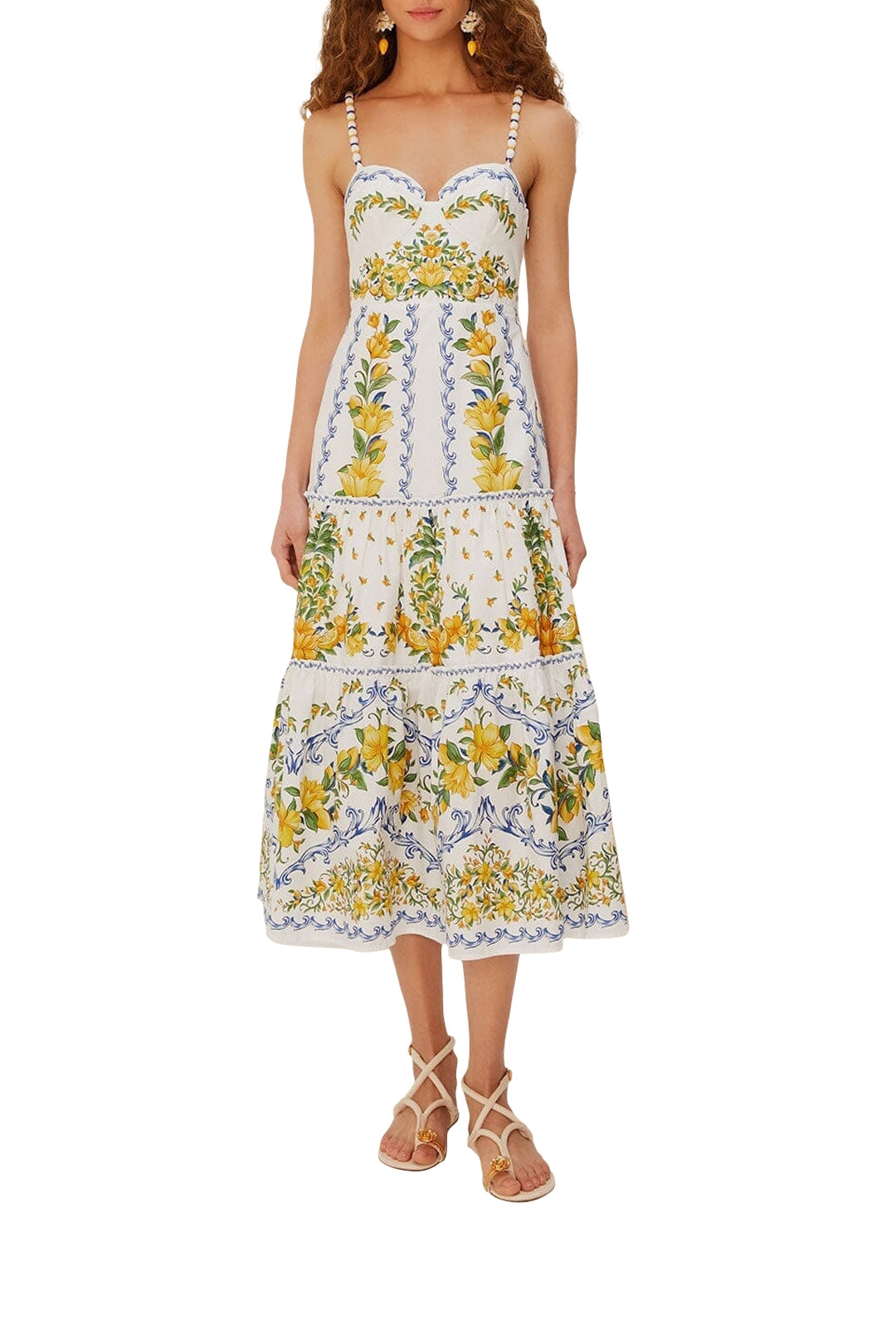 Sicily midi dress - White