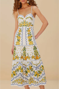 Sicily midi dress - White