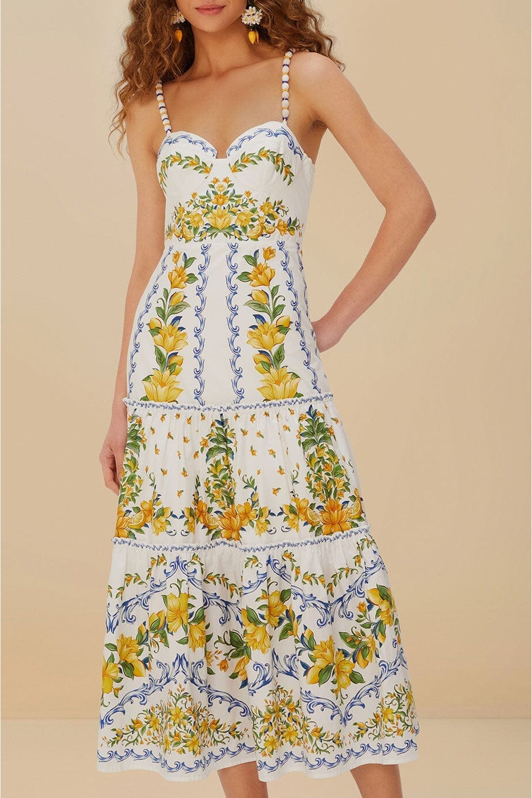 Sicily midi dress - White