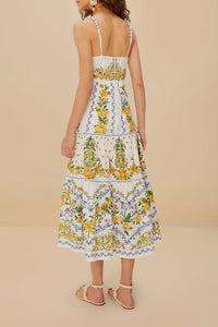 Sicily midi dress - White